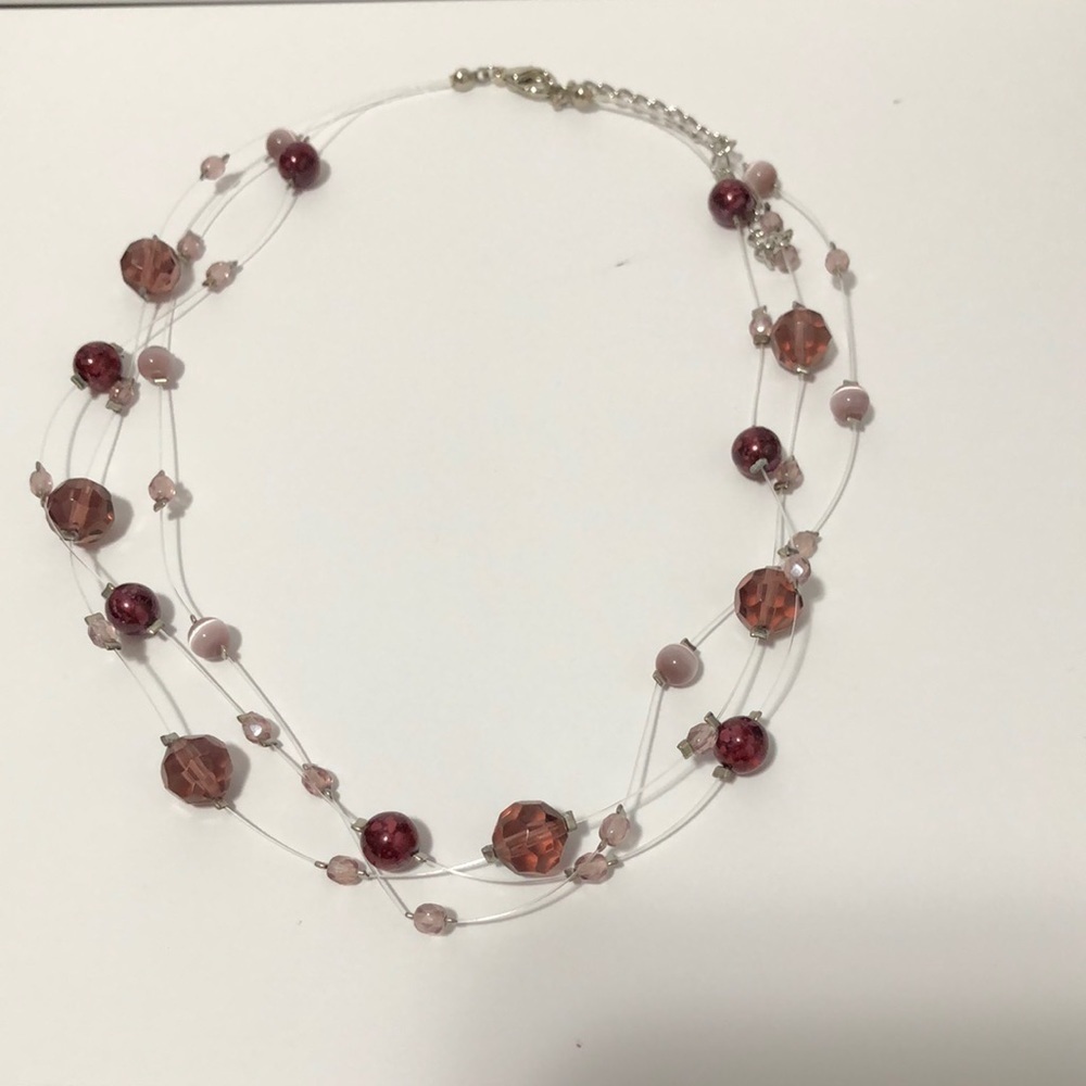 Purple Beaded Necklace